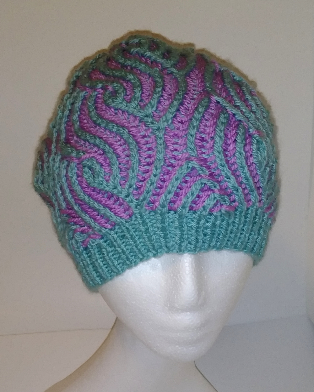 Elise brioche knit beanie