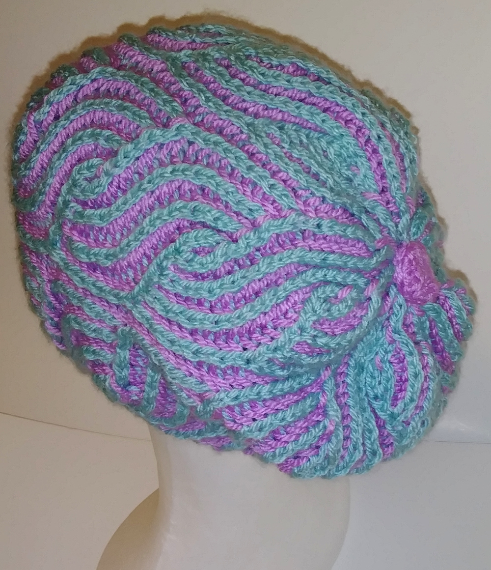 Elise brioche knit beanie