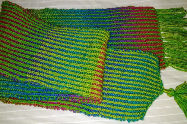 brioche scarf first try