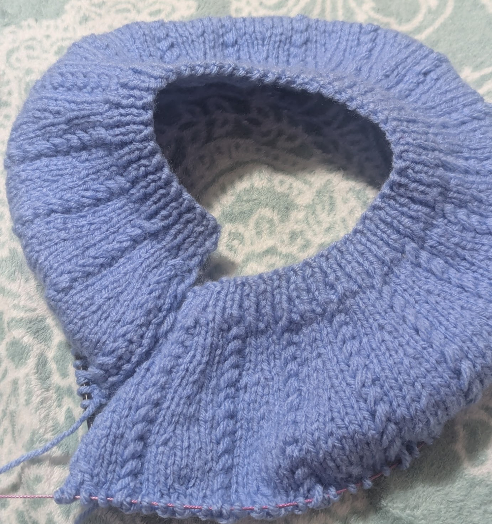 almost finished rounding into the top of beret