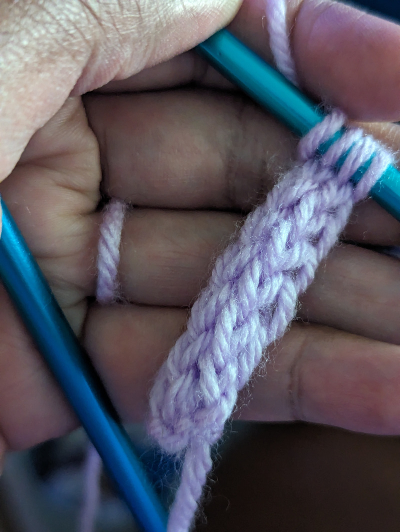 I-cord knitting